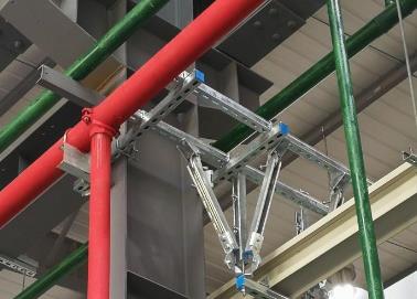 庐阳该抗震支架的整体式支吊架结构协调性好